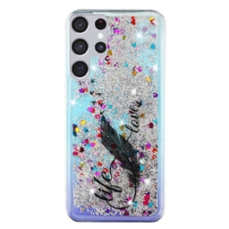 Case Samsung Galaxy S22 Ultra 5G Life & Love Glitter