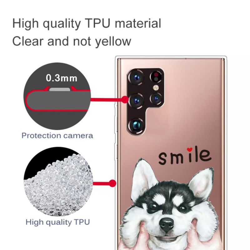 Case Samsung Galaxy S22 Ultra 5G Smile Dog