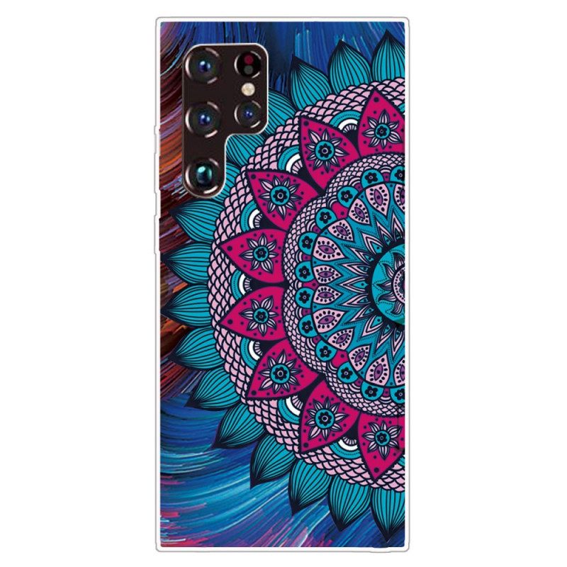 Case Samsung Galaxy S22 Ultra 5G Värikäs Mandala