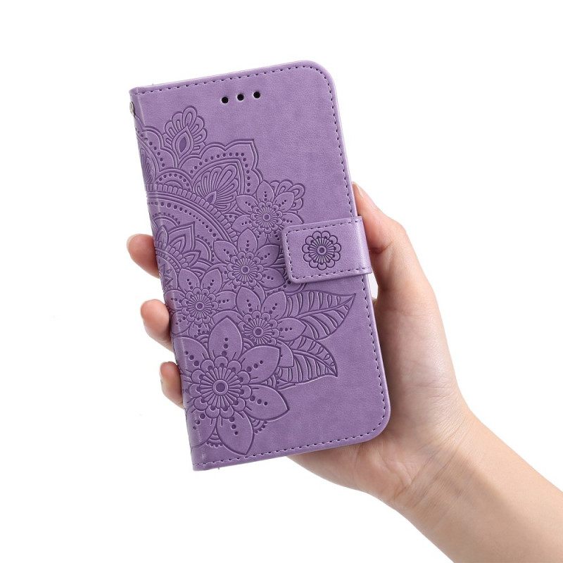 Flip Case Samsung Galaxy S22 Ultra 5G Flower Mandala