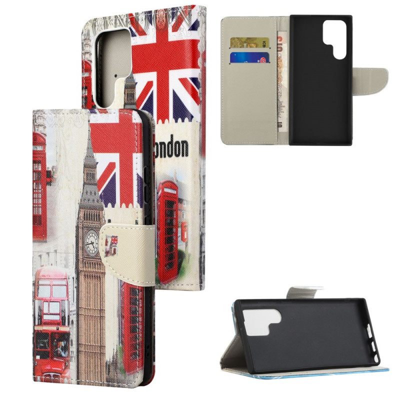 Flip Case Samsung Galaxy S22 Ultra 5G London Life