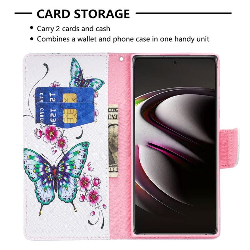 Kotelot Samsung Galaxy S22 Ultra 5G Butterflies Kings