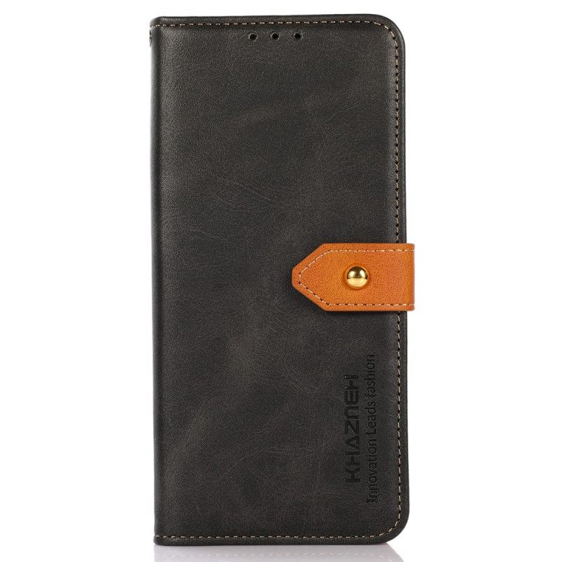 Kotelot Samsung Galaxy S22 Ultra 5G Faux Leather Khazneh-hihnalla