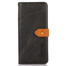 Kotelot Samsung Galaxy S22 Ultra 5G Faux Leather Khazneh-hihnalla