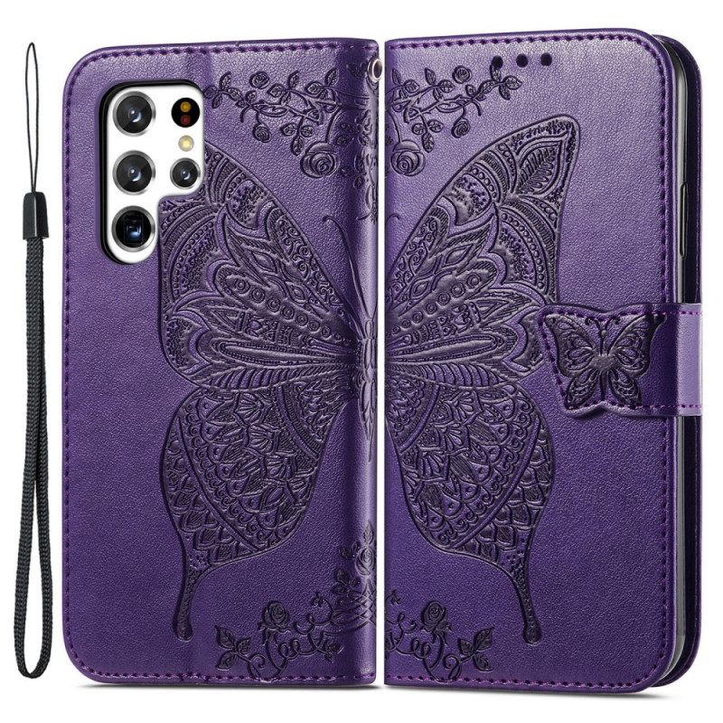 Kotelot Samsung Galaxy S22 Ultra 5G Half Butterflies