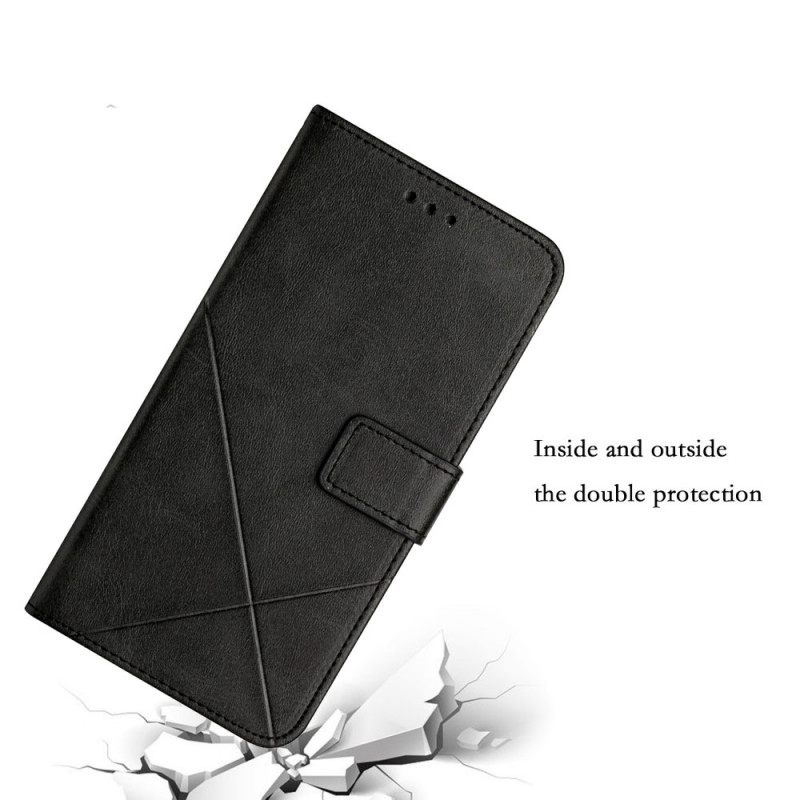 Kotelot Samsung Galaxy S22 Ultra 5G Style Leather Geo X Design