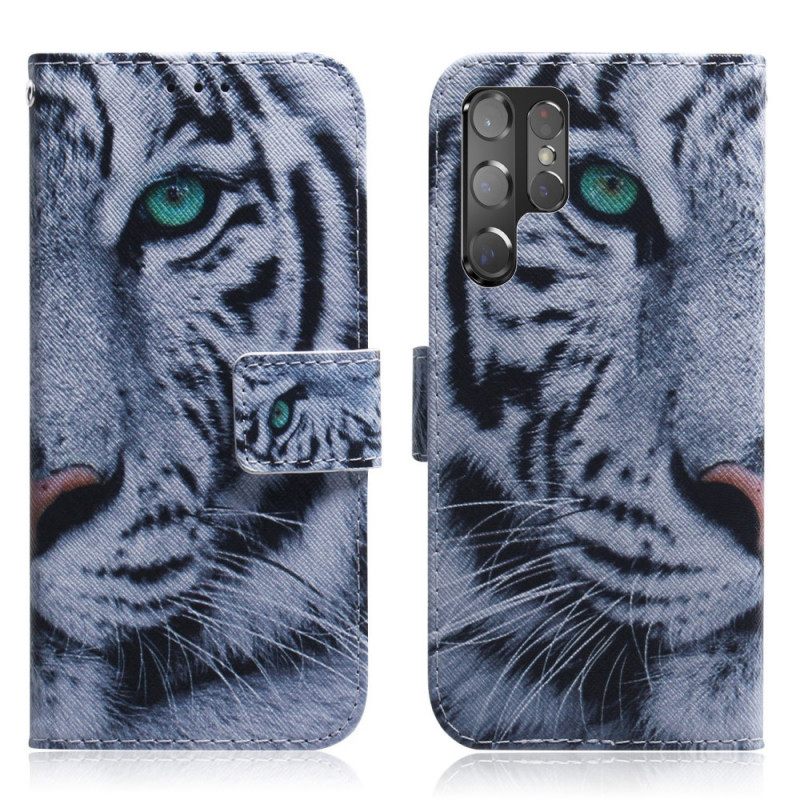 Kotelot Samsung Galaxy S22 Ultra 5G Tiger Face