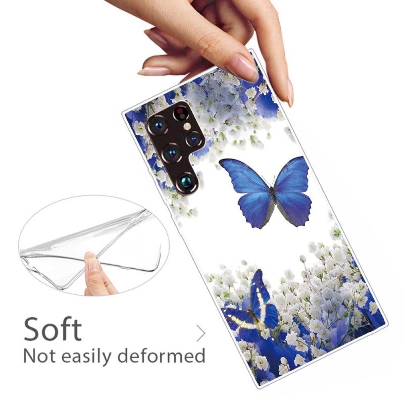 Kuori Samsung Galaxy S22 Ultra 5G Butterflies Design