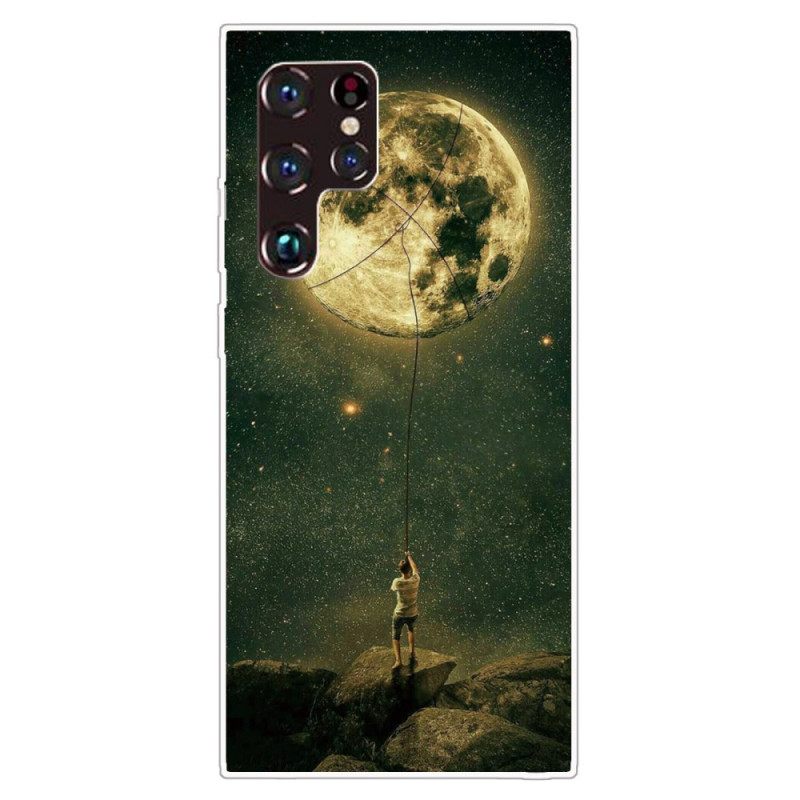 Kuori Samsung Galaxy S22 Ultra 5G Flexible Moon Man