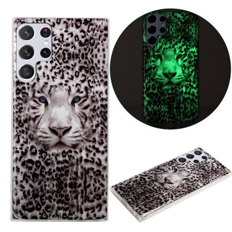 Kuori Samsung Galaxy S22 Ultra 5G Fluoresoiva Leopard