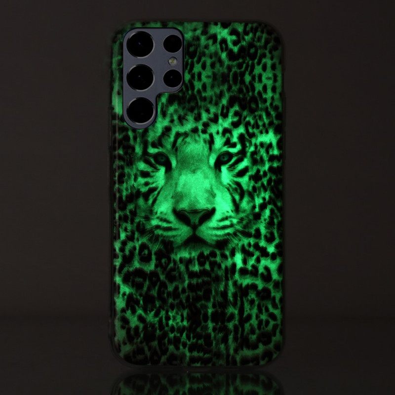 Kuori Samsung Galaxy S22 Ultra 5G Fluoresoiva Leopard