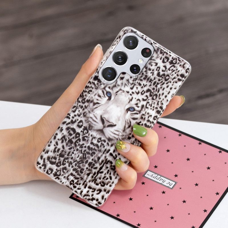 Kuori Samsung Galaxy S22 Ultra 5G Fluoresoiva Leopard