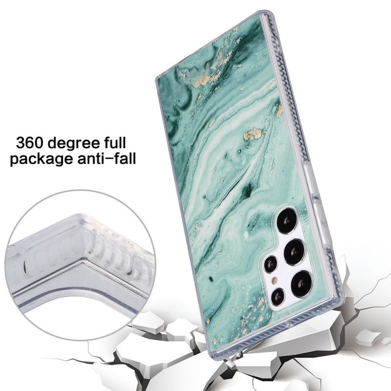 Kuori Samsung Galaxy S22 Ultra 5G Glitter Marble