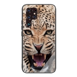 Kuori Samsung Galaxy S22 Ultra 5G Leopard Tempered Glass