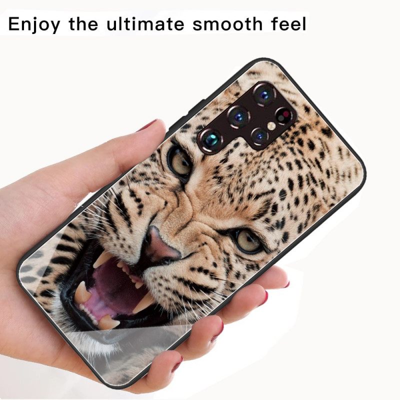 Kuori Samsung Galaxy S22 Ultra 5G Leopard Tempered Glass