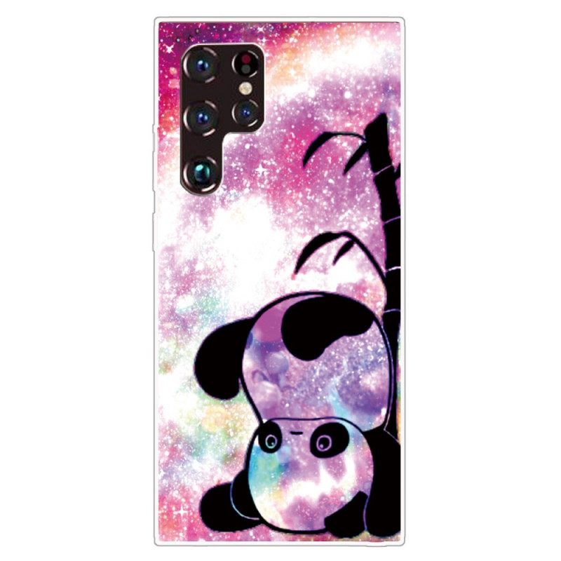 Kuori Samsung Galaxy S22 Ultra 5G Panda Ja Bamboo