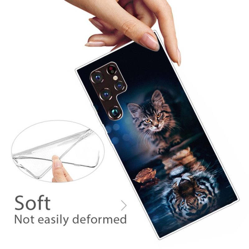 Kuori Samsung Galaxy S22 Ultra 5G Reflection Cat