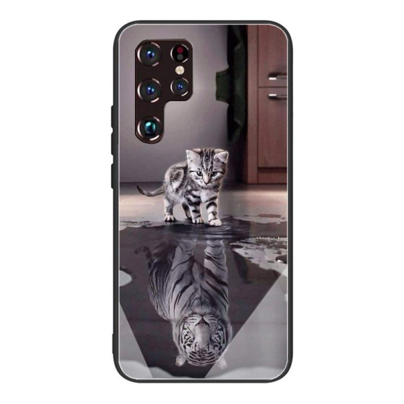 Kuori Samsung Galaxy S22 Ultra 5G Tempered Glass Ernest The Tiger