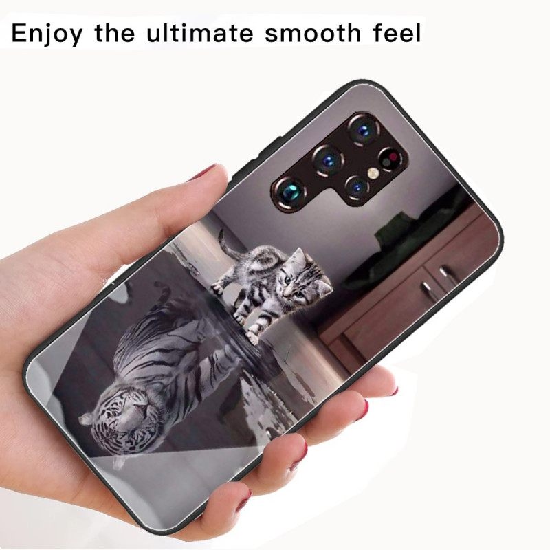 Kuori Samsung Galaxy S22 Ultra 5G Tempered Glass Ernest The Tiger