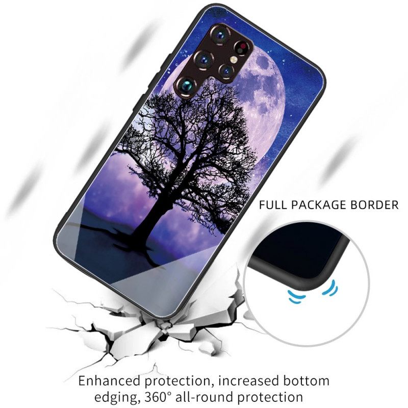 Kuori Samsung Galaxy S22 Ultra 5G Tempered Glass World Tree