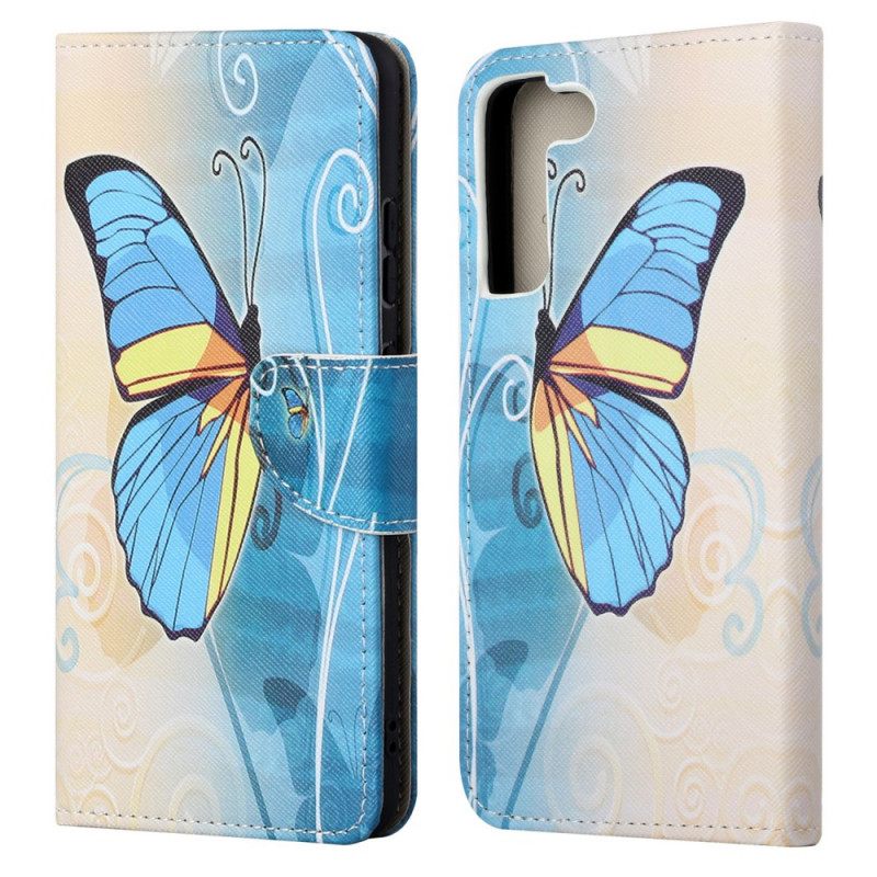 Nahkakotelo Samsung Galaxy S22 Ultra 5G Suvereign Butterflies