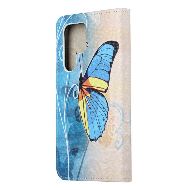 Nahkakotelo Samsung Galaxy S22 Ultra 5G Suvereign Butterflies