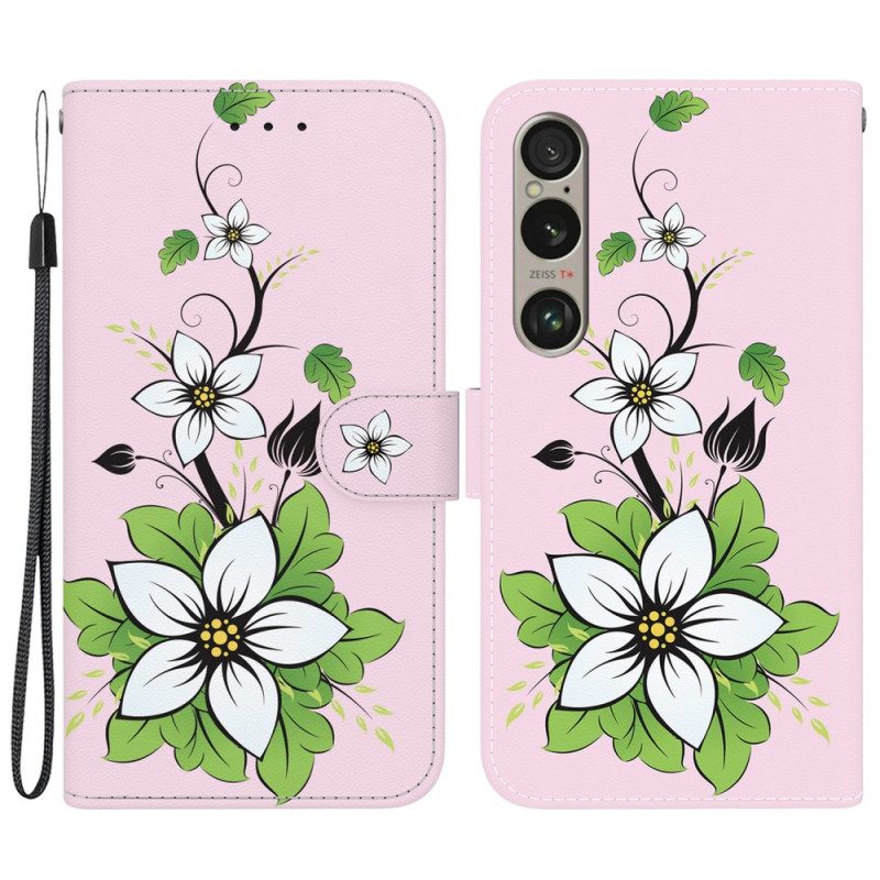 Kotelot Sony Xperia 1 Vi Strap Lily