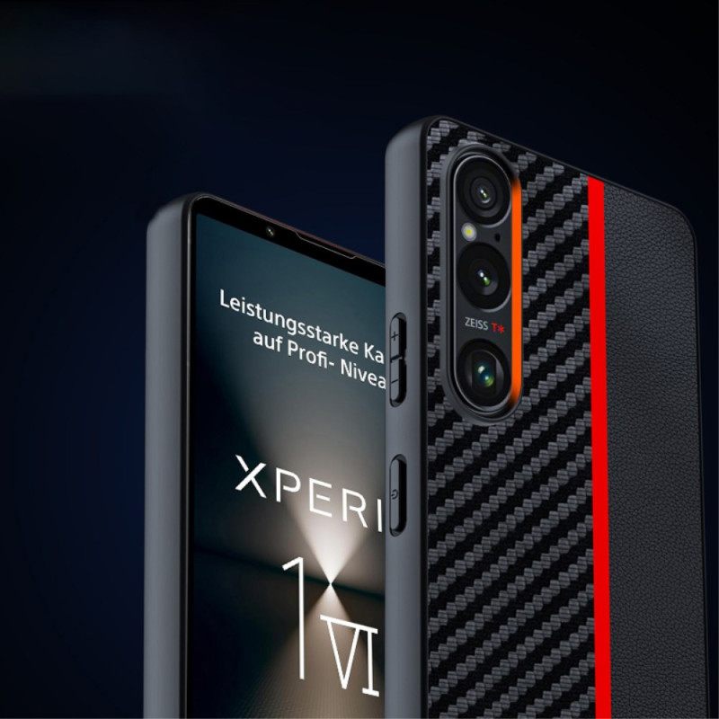 Kuori Sony Xperia 1 Vi Hiilikuitutyyli Suojakuori