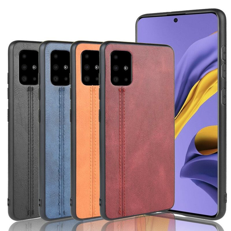 Kuori Samsung Galaxy M51 Couture Nahkaefekti