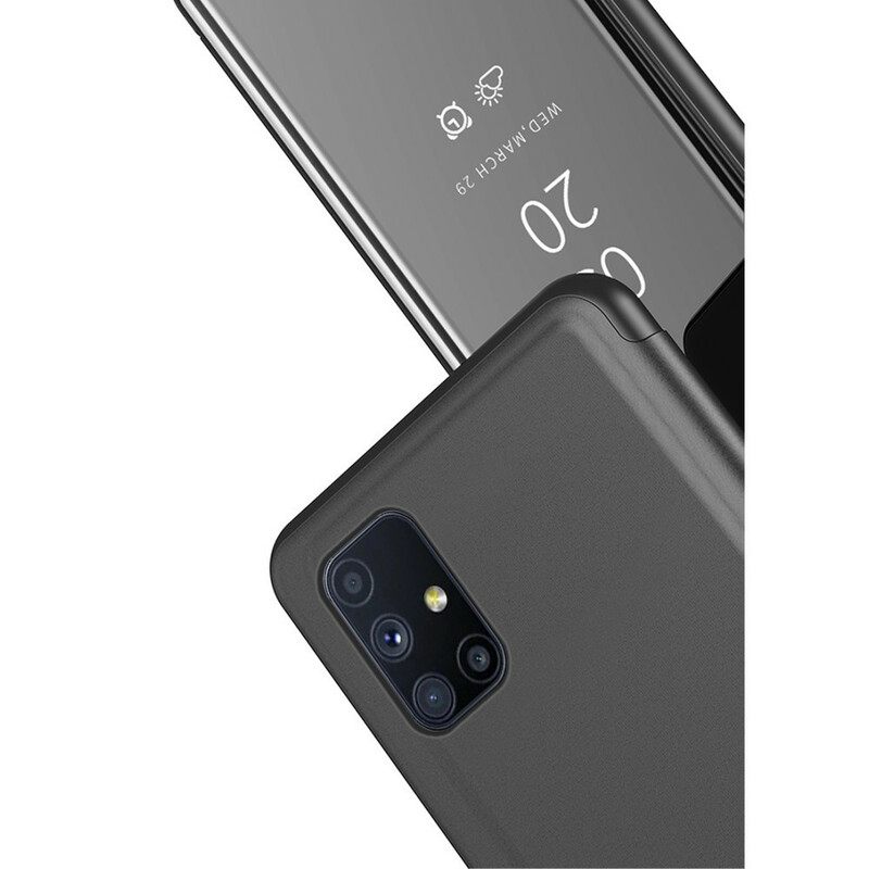 Puhelinkuoret Samsung Galaxy M51 Peili Ja Keinonahka