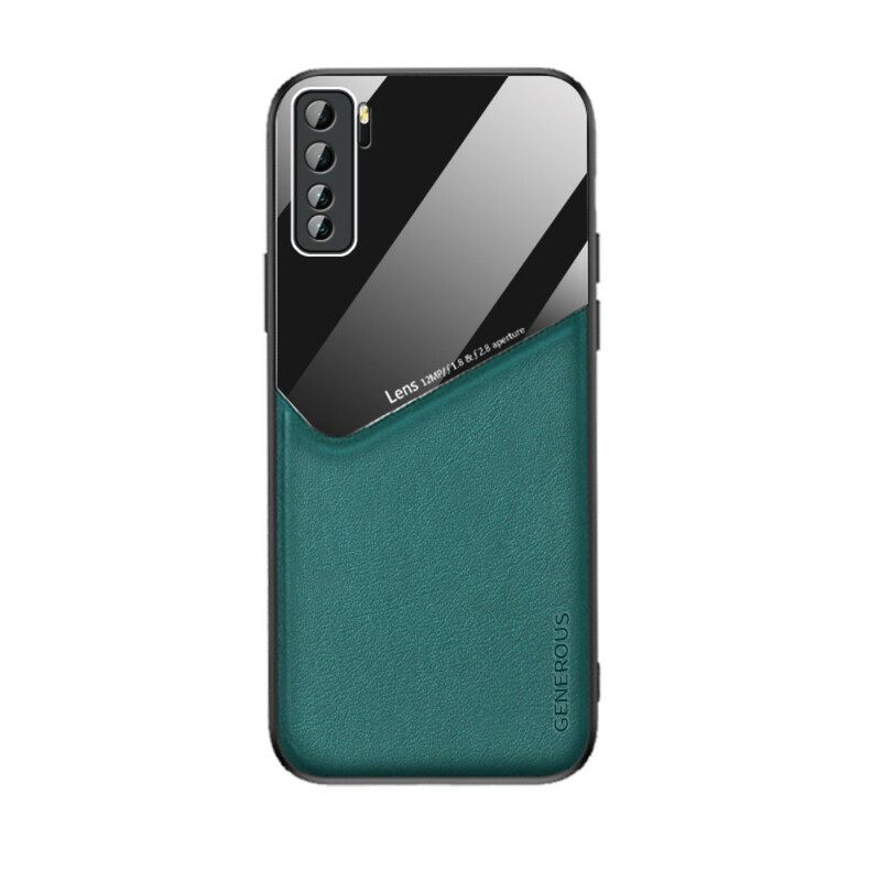 Case Huawei P40 Lite 5G Magneettinen Nahkaefekti