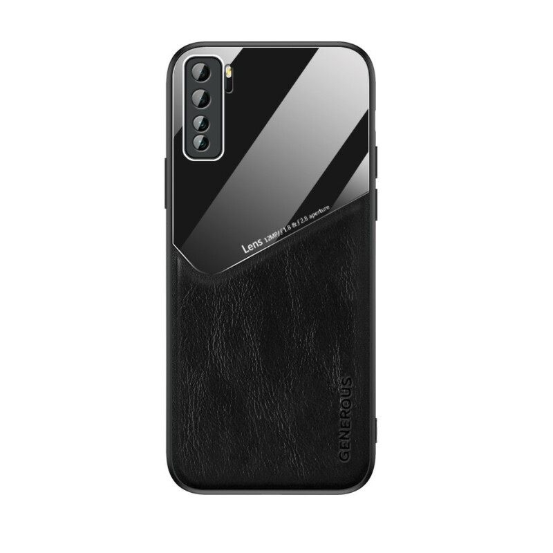 Case Huawei P40 Lite 5G Magneettinen Nahkaefekti