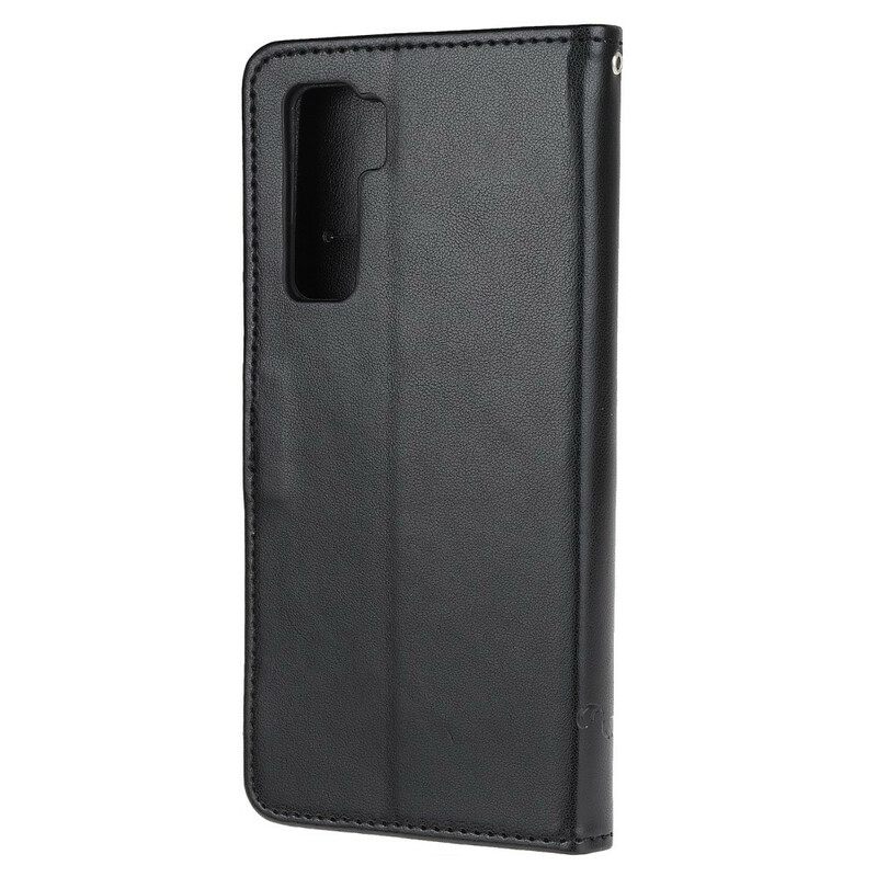 Flip Case Huawei P40 Lite 5G Perhosia Ja Kukkia