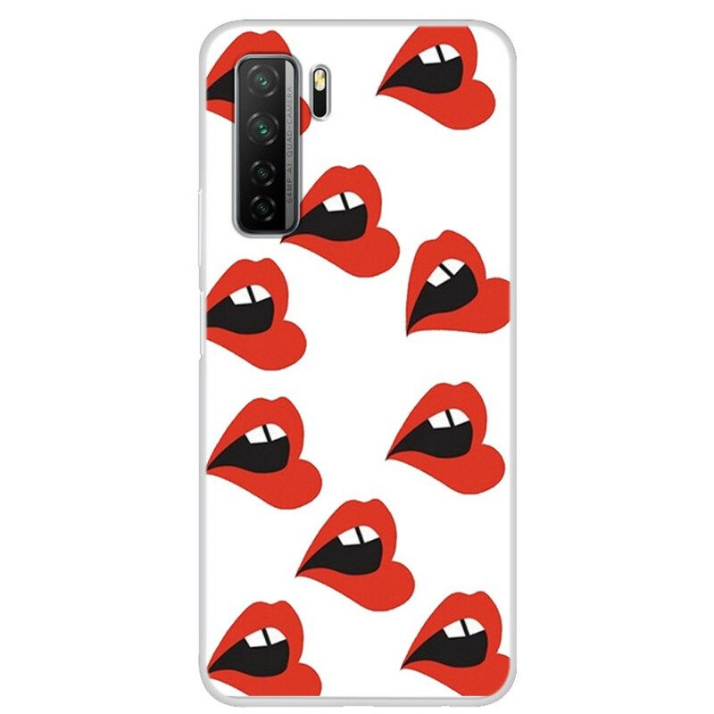 Kuori Huawei P40 Lite 5G Transparent Luscious Lips