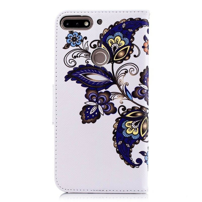 Kotelot Huawei Y7 2018 / Honor 7C Tattoo Butterfly