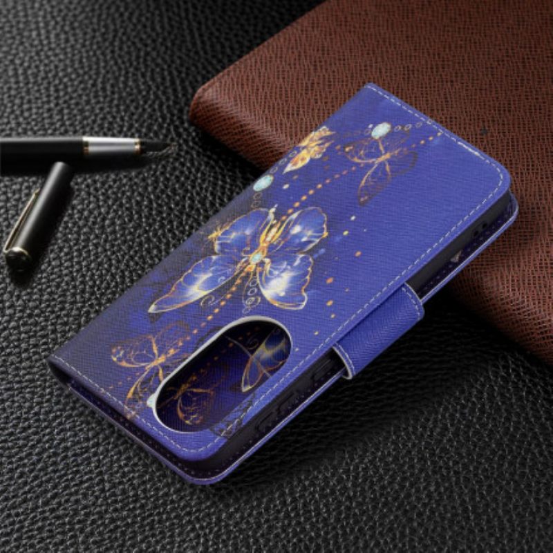 Flip Case Huawei P50 Butterflies In The Night