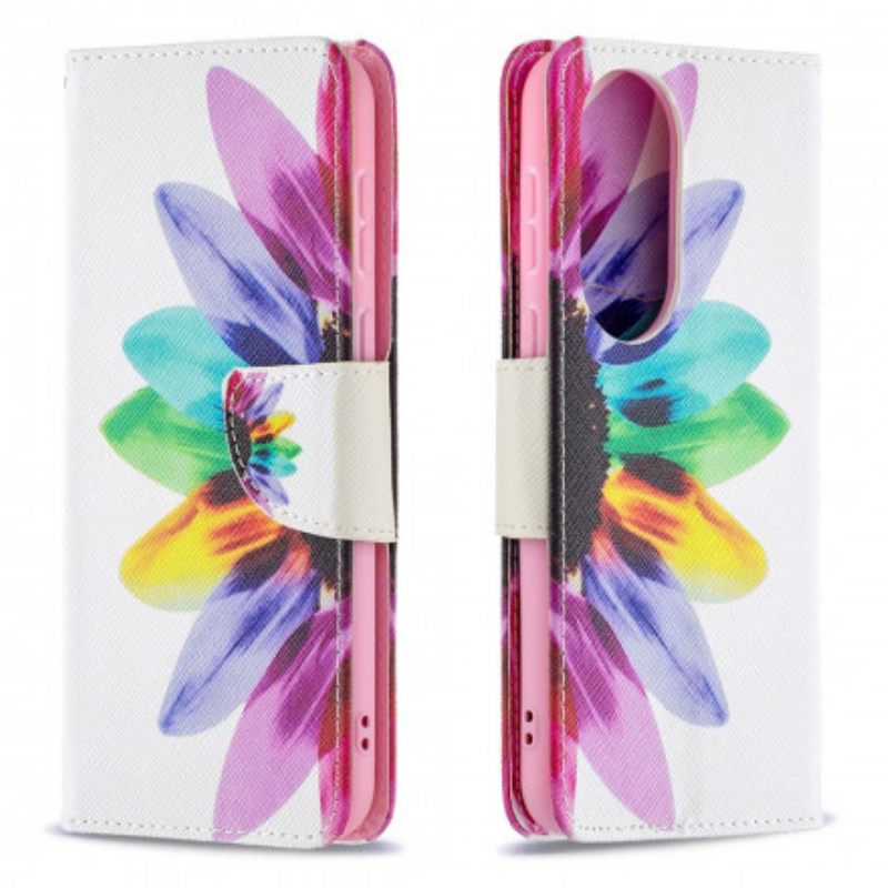 Flip Case Huawei P50 Flower Watercolour