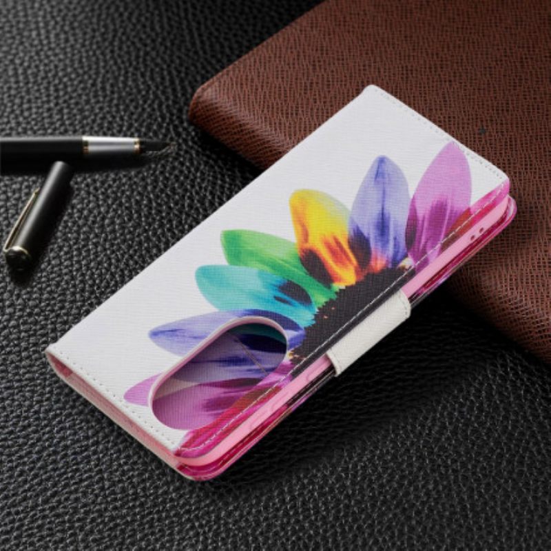 Flip Case Huawei P50 Flower Watercolour