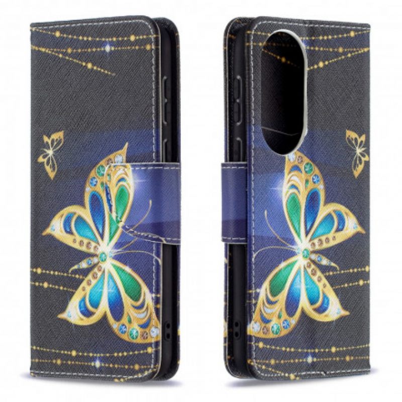 Flip Case Huawei P50 Magic Butterfly