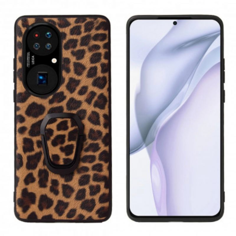 Kuori Huawei P50 Style Leopard Ring Tuki