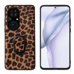 Kuori Huawei P50 Style Leopard Ring Tuki