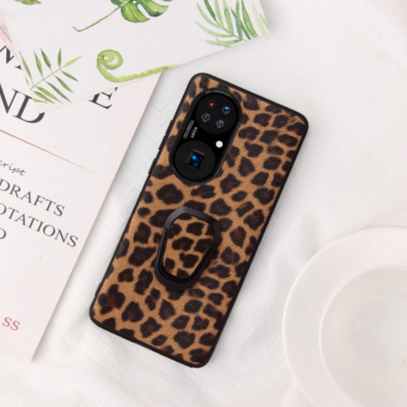 Kuori Huawei P50 Style Leopard Ring Tuki