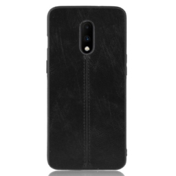 Kuori OnePlus 7 Couture Nahkaefekti