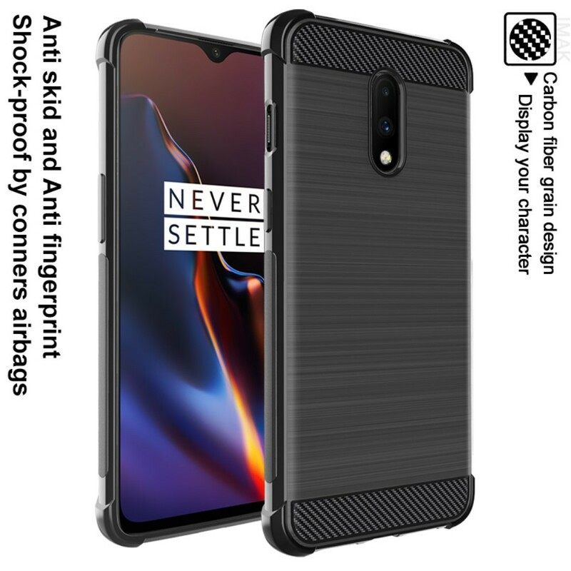 Kuori OnePlus 7 Harjattu Hiilikuitu Imak