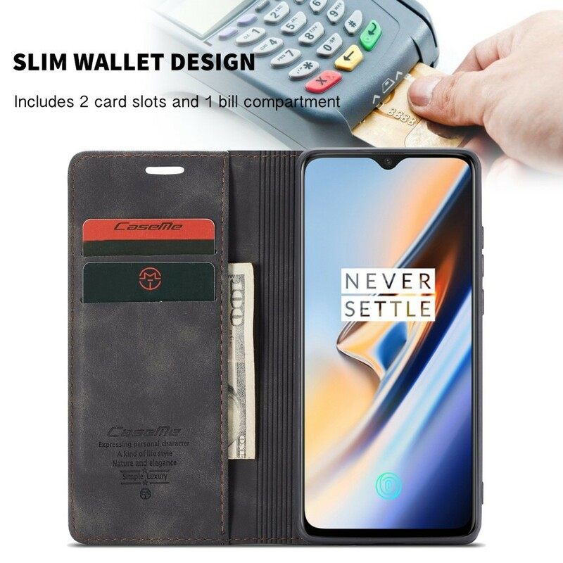 Puhelinkuoret OnePlus 7 Kotelot Flip Caseme Keinonahka