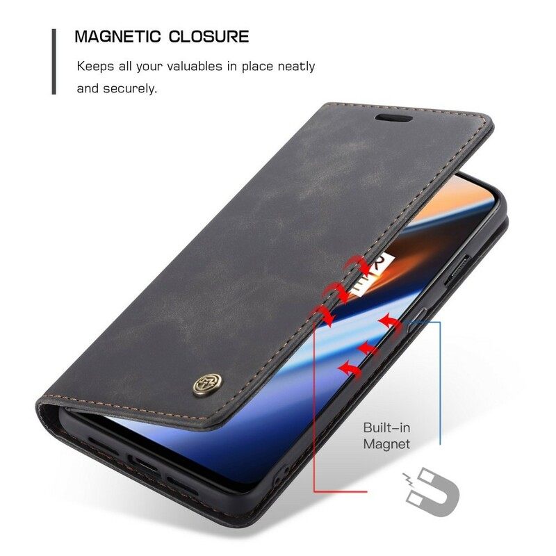 Puhelinkuoret OnePlus 7 Kotelot Flip Caseme Keinonahka