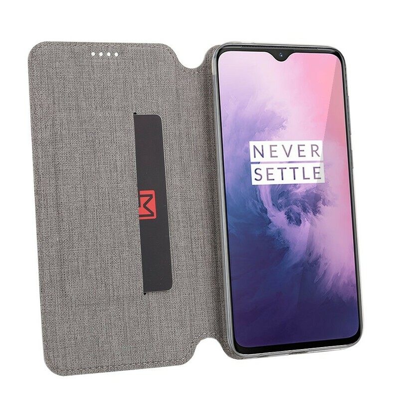 Puhelinkuoret OnePlus 7 Kotelot Flip Teksturoitu Vili Dmx