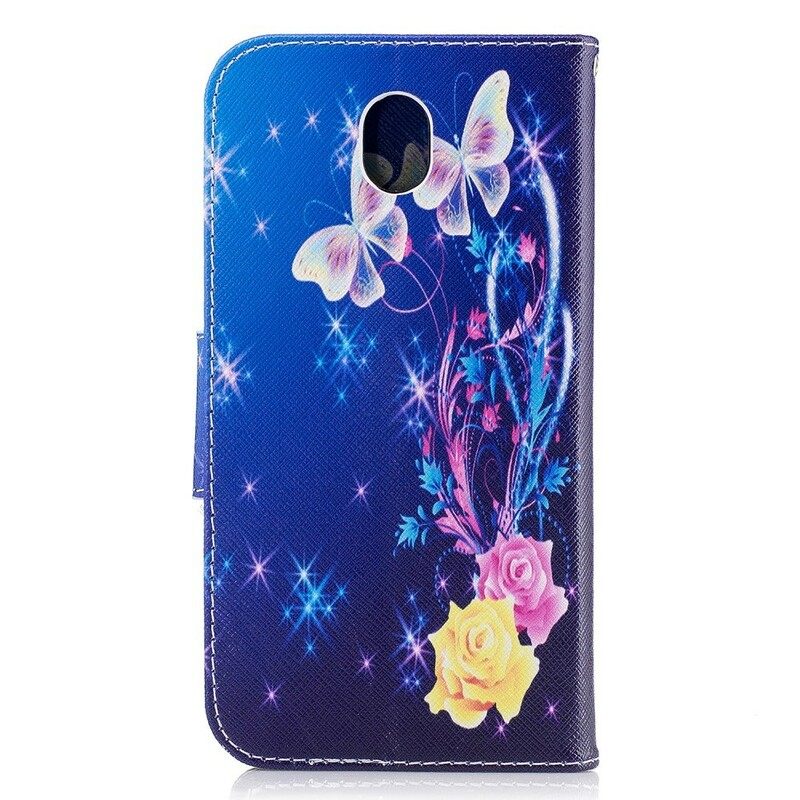 Kotelot Samsung Galaxy J7 2017 Butterflies In The Night