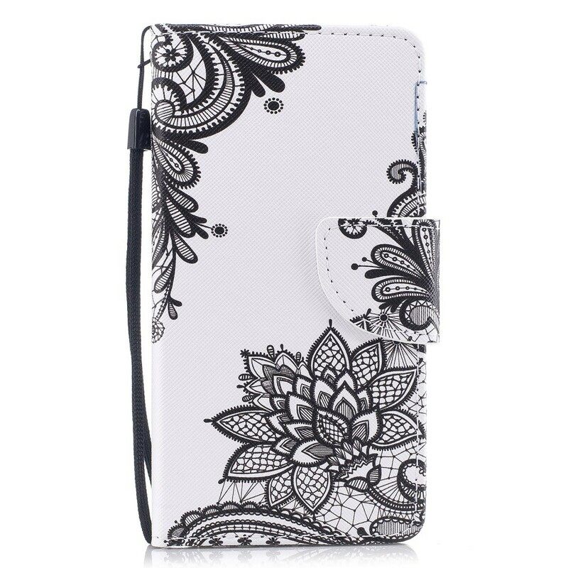 Kotelot Samsung Galaxy J7 2017 Suojaketju Kuori Black Strappy Mandala