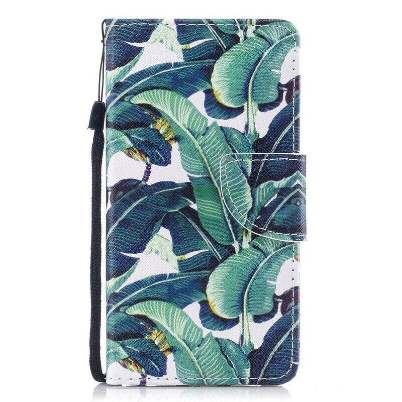 Kotelot Samsung Galaxy J7 2017 Suojaketju Kuori Tropical Leaves Strappy